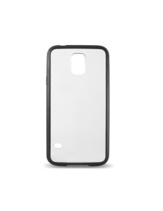 Samsung Fusion - Carcasa transparente con borde de TPU para Samsung Galaxy S5, negro - Electrónica - Kiwiku.com