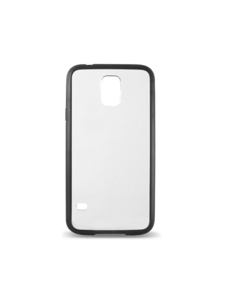 Samsung Fusion - Carcasa transparente con borde de TPU para Samsung Galaxy S5, negro - Electrónica - Kiwiku.com