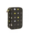 Plumier 2 Pisos Con Contenido Be Atomic, Negro Milan 081264btm