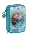 Frozen ice skating - plumier doble pequeño 34 piezas