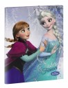 Frozen ice skating - carpeta carton folio gomas solapas