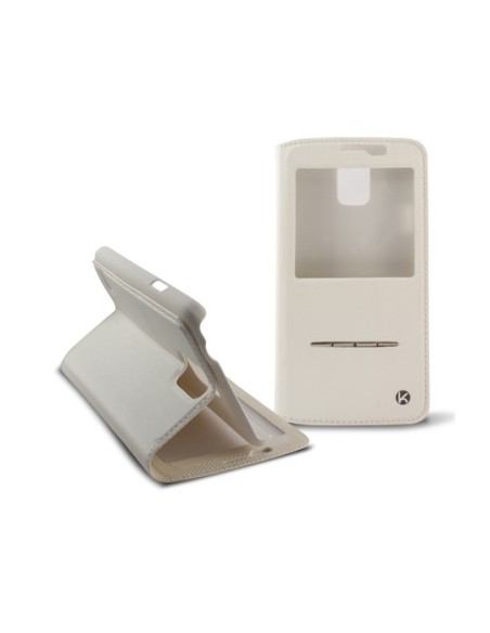 Ksix B8525FU22B - Funda con ventana y función de responder para Samsung Galaxy S5 G900, blanco: Kiwiku.com: Electrónica