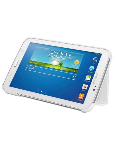 Samsung EF-BT210BWEGWW - Funda para tablet Galaxy Tab 3 7/ T210 / T211 (P3200 / P3210) , 3 posiciones, color blanco: SAMSUNG EL