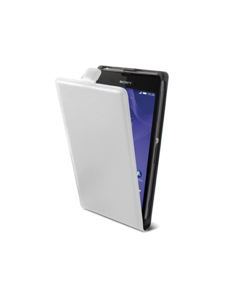 Kiwiku.com: Made for Xperia MFX3456FU90B - Funda con tapa para Sony Xperia T3, blanco - Electrónica