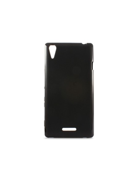 Ksix B3456FTP01 - Funda flex TPU para Sony Xperia T3, translucida negro - Electrónica - Kiwiku.com