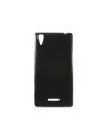 Funda flex ksix tpu para xperia t3 translucida negra