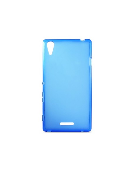Kiwiku.com: Ksix B3456FTP05 - Funda flex TPU para Sony Xperia T3, translucida azul - Electrónica