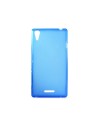 Funda flex ksix tpu para xperia t3 translucida azul