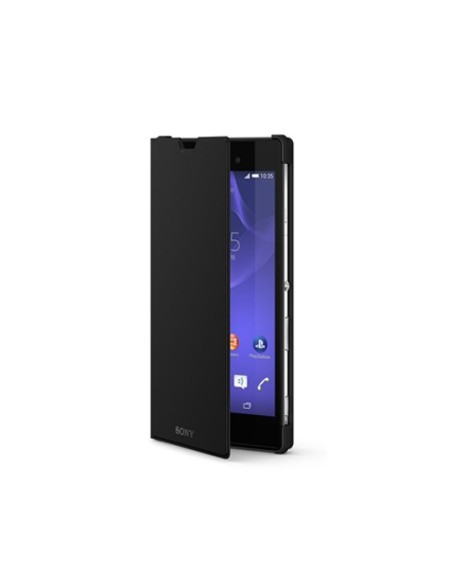 Kiwiku.com: Sony O3SCR16 - Funda con función soporte para Sony Xperia T3, negro - Electrónica