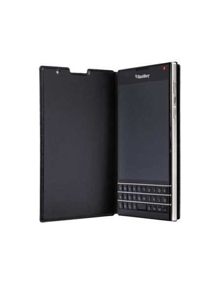 Kiwiku.com: BlackBerry Flip Cover cuero para Passport, negro - apropiado para Passport - Electrónica