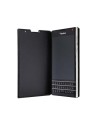 Funda blackberry piel flip shell passport negra