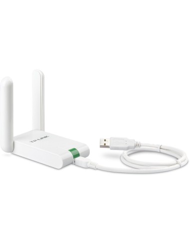 TP-LINK TL-WN822N - Adaptador USB inalámbrico de alta sensibilidad (N300, Dos antenas externas, Cable de extensión USB): TP-LIN