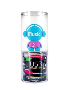 Pendrive 8GB MUSICA - Memoria USB (8 GB, USB 2.0, Otro, 45 mm, 45 mm, 90 mm) Azul: Kiwiku.com: Informática