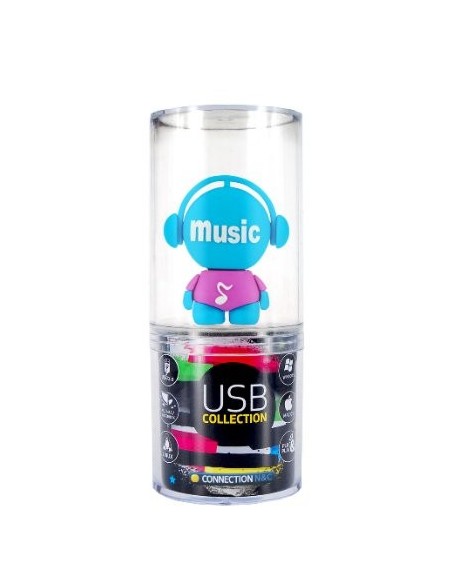 Pendrive 8GB MUSICA - Memoria USB (8 GB, USB 2.0, Otro, 45 mm, 45 mm, 90 mm) Azul: Kiwiku.com: Informática