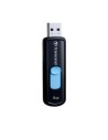 Transcend 8 GB JetFlash 500 Retractable USB 2.0 Flash Drive -Azul/negro -TS8GJF500.