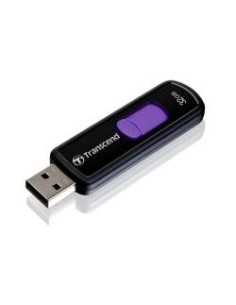 Transcend JTS32GJF500 - Memoria USB 2.0 de 32 GB, color negro y púrpura: Kiwiku.com: Electrónica