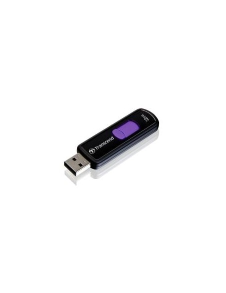 Transcend JTS32GJF500 - Memoria USB 2.0 de 32 GB, color negro y púrpura: Kiwiku.com: Electrónica
