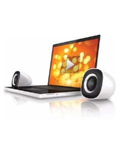 Philips SPA2201/10 - Altavoces de ordenador (Estéreo), blanco: Philips: Kiwiku.com: Informática 2