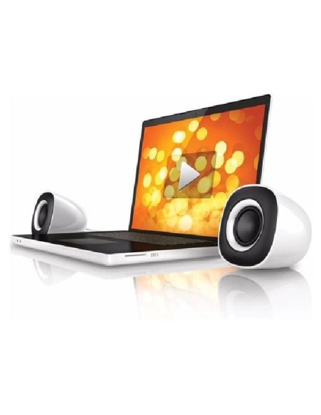 Philips SPA2201/10 - Altavoces de ordenador (Estéreo), blanco: Philips: Kiwiku.com: Informática