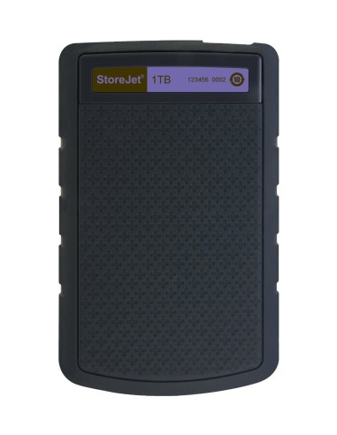 Transcend StoreJet 25H3 - Disco duro externo de 1 TB (ultra resistente de grado militar, 2.5, USB 3.0), morado: TRANSCEND: Kiwi