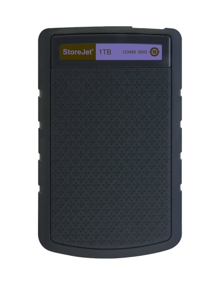 Transcend StoreJet 25H3 - Disco duro externo de 1 TB (ultra resistente de grado militar, 2.5, USB 3.0), morado: TRANSCEND: Kiwi