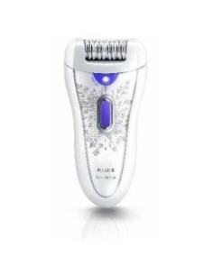 Philips HP6574/10 - Depiladora SatinPerfect con pinzas cerámicas, cabezal ancho, luz y cabezal basculante y mini depiladora par