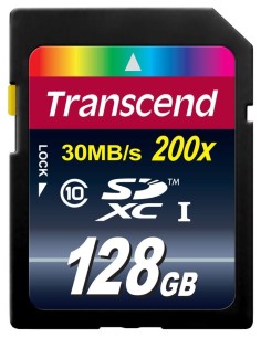 Transcend TS128GSDXC10 - Tarjeta de memoria SDXC de 128 GB (Clase 10): TRANSCEND: Kiwiku.com: Informática