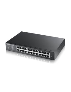 ZyXEL GS1900-24E - Switch de red (L2, Gestionado, Gigabit Ethernet (10/100/1000), Negro, LVD EN60950-1, BSMI CNS14336-1, CE, FC