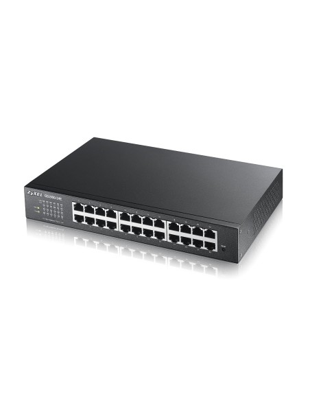 ZyXEL GS1900-24E - Switch de red (L2, Gestionado, Gigabit Ethernet (10/100/1000), Negro, LVD EN60950-1, BSMI CNS14336-1, CE, FC