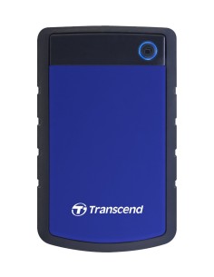 Transcend StoreJet 25H3B - Disco duro externo de 2 TB (USB 3.0, 2.5, ultra resistente, cable de 2.5 m) azul: TRANSCEND: Kiwiku.