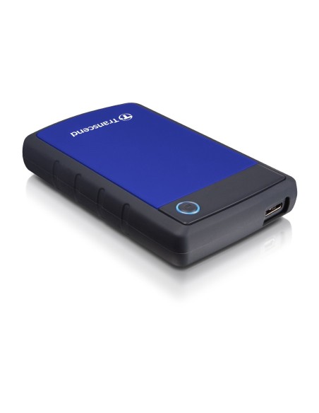 Transcend StoreJet 25H3B - Disco duro externo de 2 TB (USB 3.0, 2.5, ultra resistente, cable de 2.5 m) azul: TRANSCEND: Kiwiku.