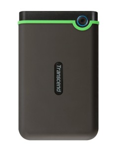 Transcend StoreJet 25M3 - Disco duro externo de 2 TB (ultra resistente de grado militar, 2.5, USB 3.0), verde: TRANSCEND: Kiwik 2