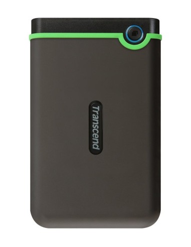 Transcend StoreJet 25M3 - Disco duro externo de 2 TB (ultra resistente de grado militar, 2.5, USB 3.0), verde: TRANSCEND: Kiwik