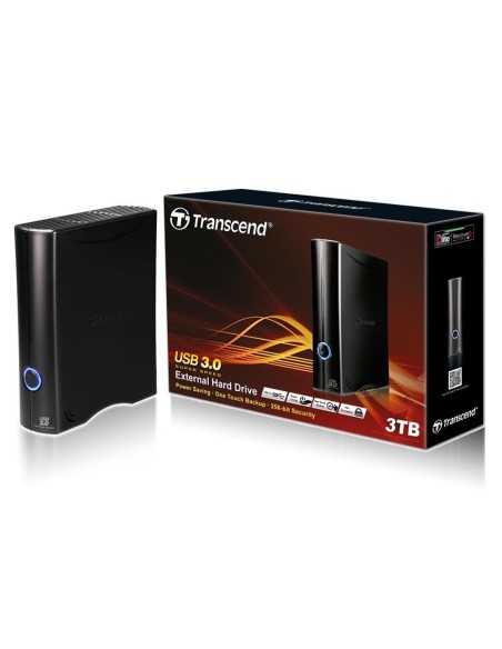 Transcend TS3TSJ35T3 - Disco duro externo de 3000 GB, negro: Kiwiku.com: Informática