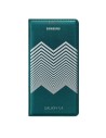 Samsung kirkwood - cubierta billetera flip para samsung galaxy s5, verde/plata