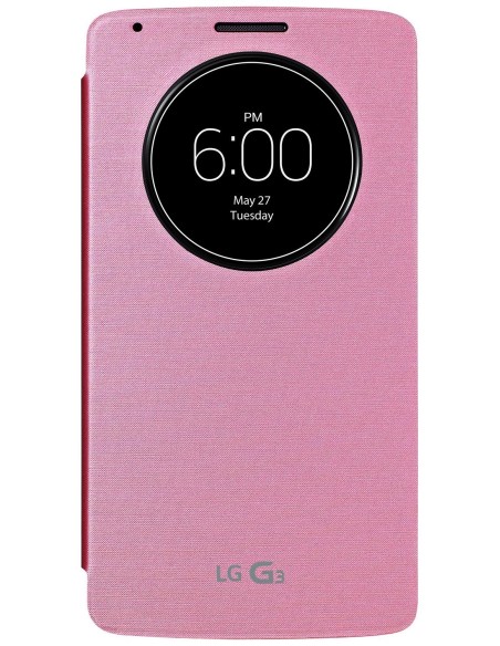 Kiwiku.com: LG G030G3NP1 - Funda tapa con broche para LG G3, rosa - Electrónica
