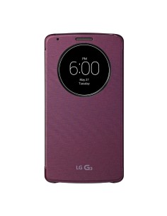 LG QuickCircle Snap Cover Carcasa para LG G3 Rojo: kiwiku.com, Fundas moviles