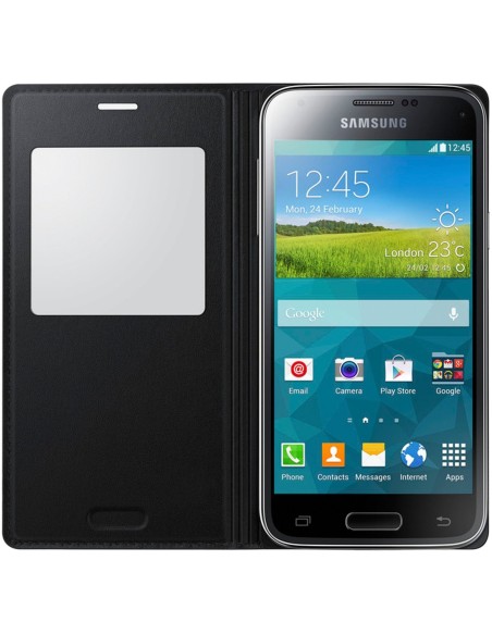 Kiwiku.com: Samsung O8EFCG800BBEG - Funda para Samsung Galaxy S5 Mini, negro - Electrónica