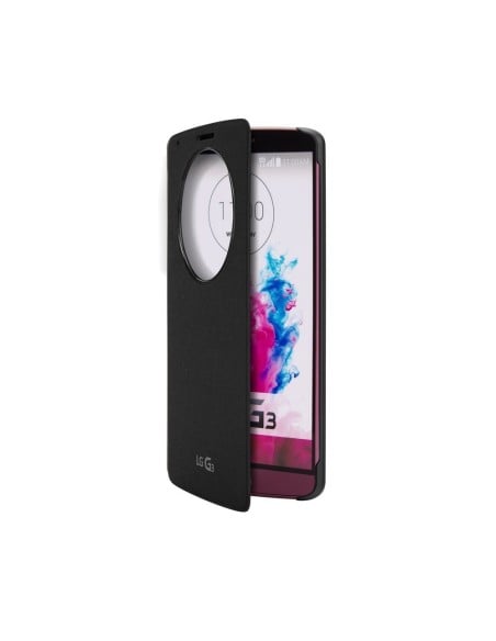 LG Flip Cover - Funda para móvil LG G3, negro: Kiwiku.com: Electrónica