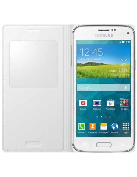 Samsung EF-CG800 - Carcasa S-View con ventana de visión para Galaxy S5 Mini - Electrónica - Kiwiku.com