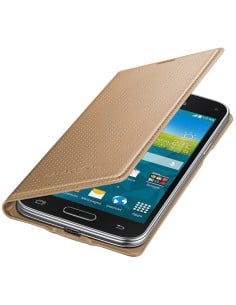 Samsung EF-FG800 - Funda flip para Galaxy S5 Mini, oro - Electrónica - Kiwiku.com