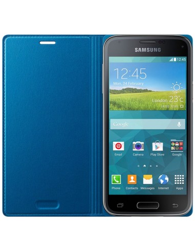 Samsung O8EFFG800BEEG - Funda tipo flip para Samsung Galaxy S5 Mini, azul electric - Electrónica - Kiwiku.com