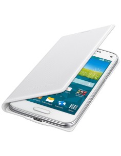 Samsung O8EFFG800BHEG - Funda flip para Samsung Galaxy S5 Mini G800F, blanco brillante: Kiwiku.com: Electrónica