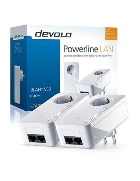 Devolo dLAN 550 duo+ - Kit de adaptadores para red PLC: Devolo: Kiwiku.com: Informática