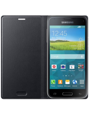Samsung EF-FG800 - Funda flip para Galaxy S5 Mini, negro - Electrónica - Kiwiku.com
