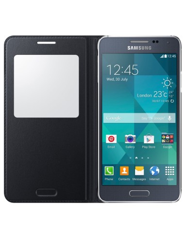 Samsung S View Cover - Funda para Samsung Galaxy Alpha, negro: Kiwiku.com: Electrónica