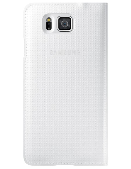 Kiwiku.com: Samsung S View Cover - Funda para Samsung Galaxy Alpha, blanco - Electrónica