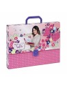 Violetta flowers - maletin carton