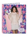 Violetta flowers - carpeta carton folio 4 anillas mixtas
