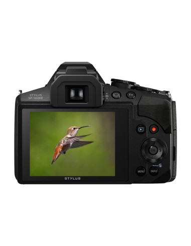 Olympus SP-100EE - Cámara compacta de 16 Mp (pantalla de 3, zoom óptico 50x, estabilizador digital, vídeo Full HD), negro: OLYM